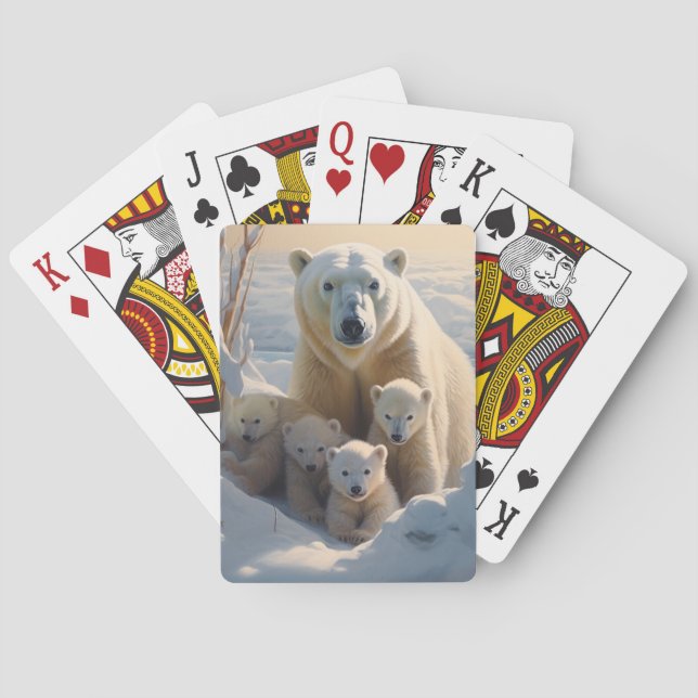 Jeu De Cartes Ours polaires (dos)