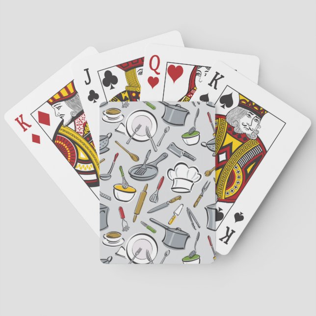Jeu De Cartes Outils de cuisine Motif (dos)