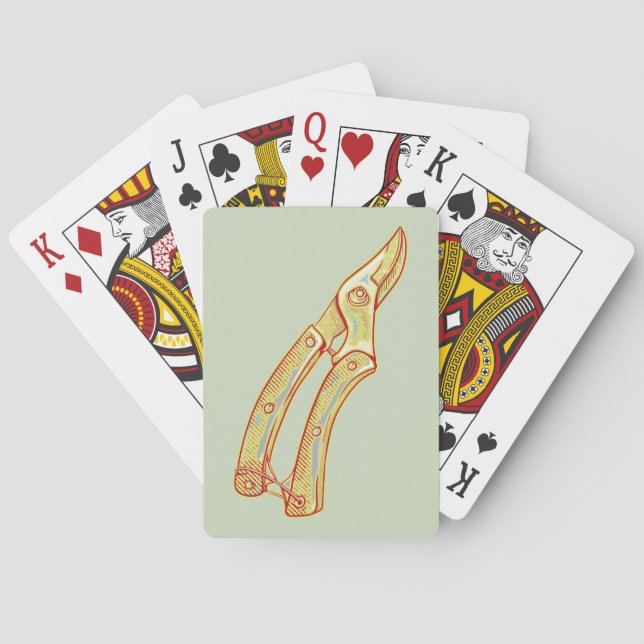 Jeu De Cartes Outils de jardinage des agents (dos)