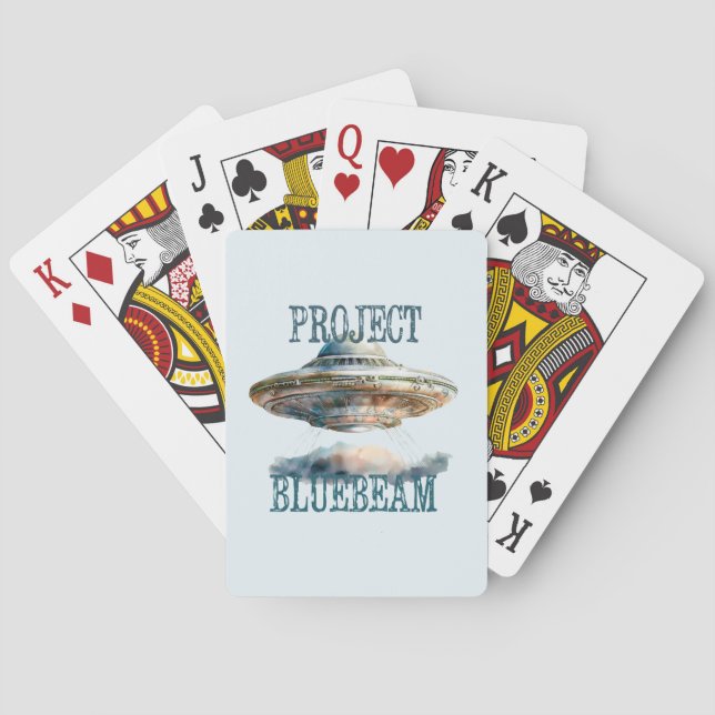 Jeu De Cartes OVNI théorie de la conspiration jouer cartes (dos)