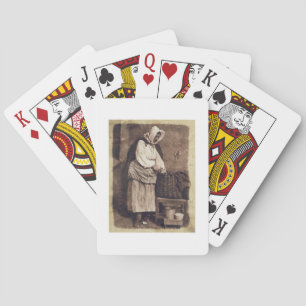 Jeu De Cartes Oyster Woman, 1843-47 (salt paper print from calot