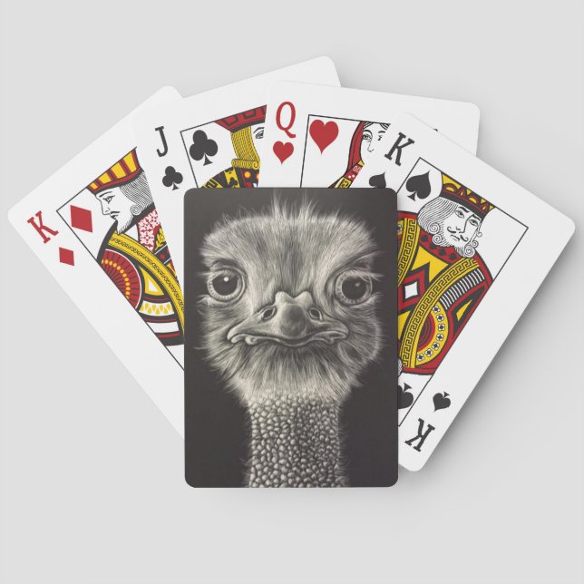 Jeu De Cartes Ozzy Ostrich playing cards (dos)