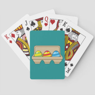 Jeu De Cartes Pack de caricatures colorées OEufs de Pâques