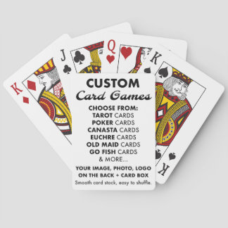 Jeu De Cartes Pack de cartes de lecture personnalisée POKER