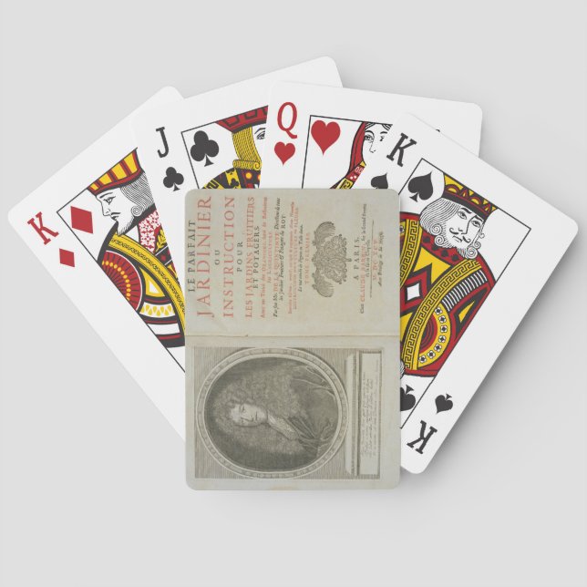 Jeu De Cartes Page de titre et frontispice de portrait de l'aute (dos)