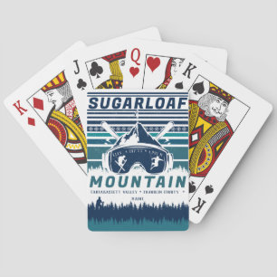Jeu De Cartes Pain de sucre Mountain Maine Ski Vintage Souvenirs