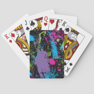 Jeu De Cartes Paint Splater