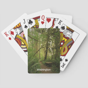 Jeu De Cartes Paisible Green Forest Trail Washington