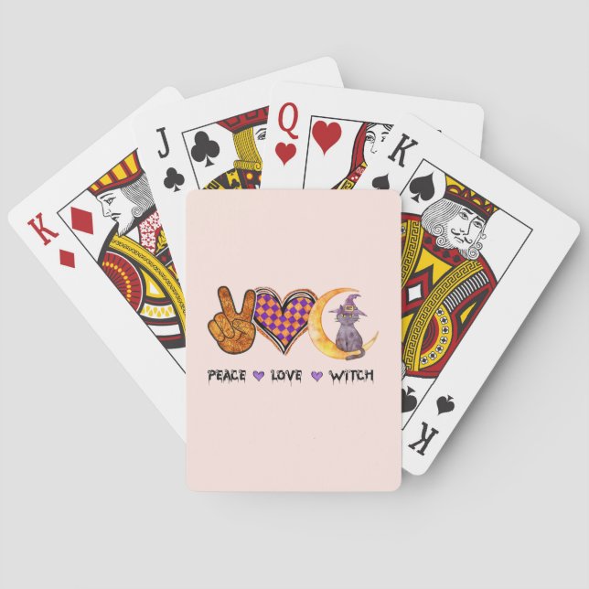 Jeu De Cartes Paix, Amour, Sorcière (dos)
