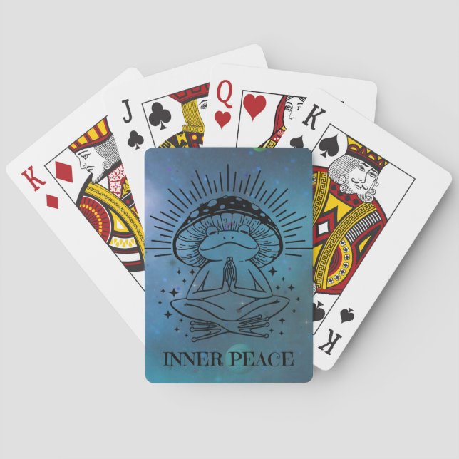 Jeu De Cartes Paix intérieure, grenouilles Zen (dos)