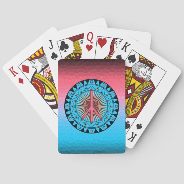 Jeu De Cartes Paix ~ Soleil (dos)