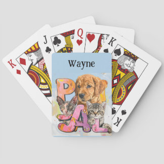 Jeu De Cartes Pal Dog and Cats Plus Personalize Name