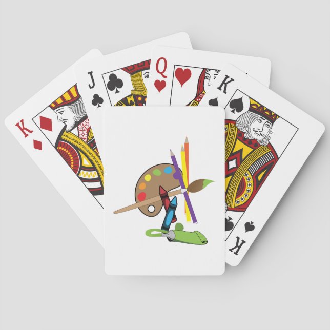 Jeu De Cartes Palette Couleur Artiste (dos)