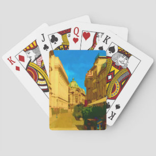 Jeu De Cartes Pallace Bucarest peinture numérique Art Imprimer