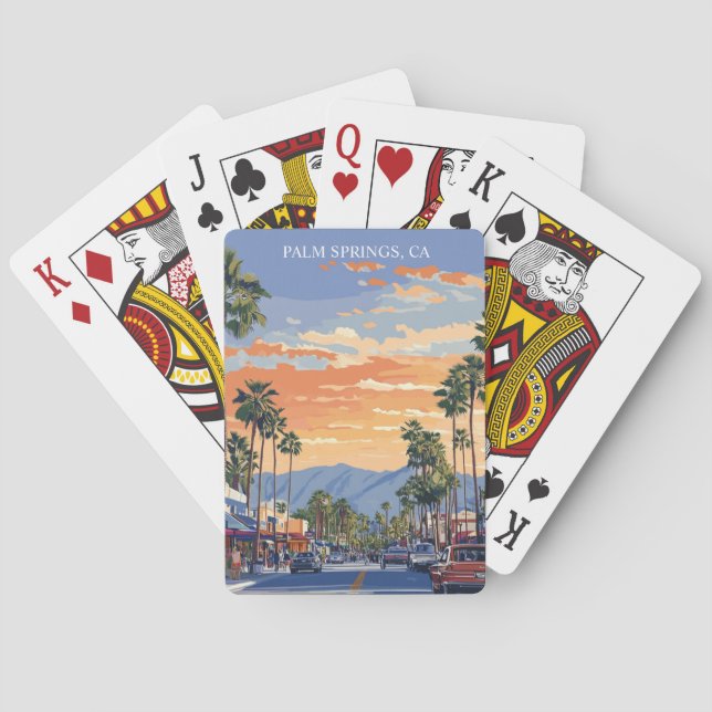 JEU DE CARTES PALM CANYON DRIVE-PALM SPRINGS CA (dos)