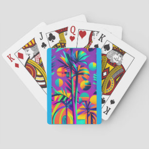 Jeu De Cartes Palm dimanche Ken Gage Tropical Rétrowave