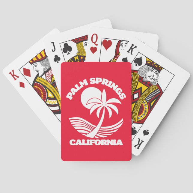 Jeu De Cartes Palm Springs Californie (dos)