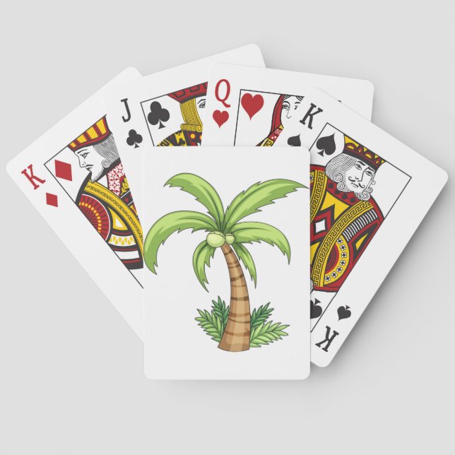 Jeu De Cartes Palm Tree Beach Tropical et Ile Vibes (dos)