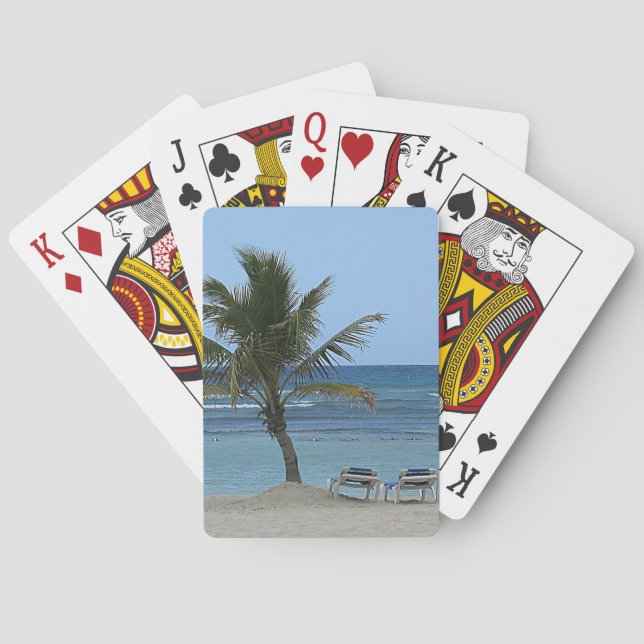 Jeu De Cartes Palmier sur la plage (dos)