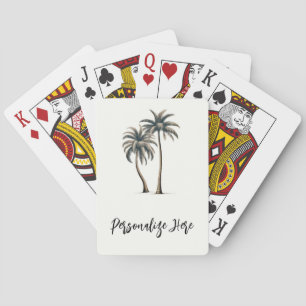 Jeu De Cartes Palmier tropical Mariage côtier rustique