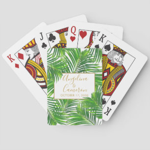 Jeu De Cartes Palmier tropical moderne