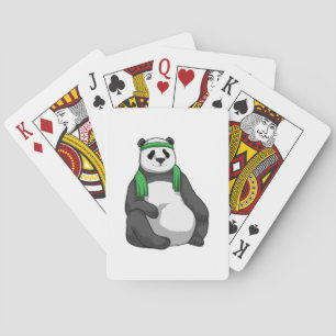 Jeu De Cartes Panda à Fitness avec serviette