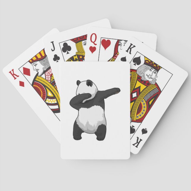 Jeu De Cartes Panda à Hip hop Dance Dab (dos)