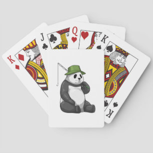 Jeu De Cartes Panda à la pêche avec canne à pêche