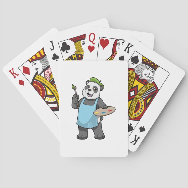 Jeu De Cartes Panda as Painter with Brush & Colour (dos)