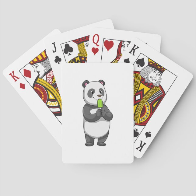 Jeu De Cartes Panda avec Popsicle (dos)