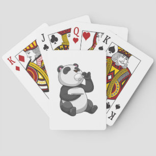 Jeu De Cartes Panda avec Tea Cup