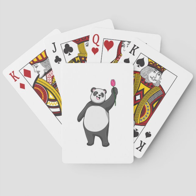 Jeu De Cartes Panda avec Tulipe (dos)