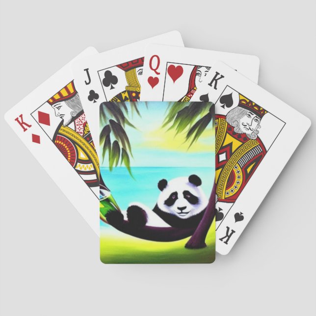 Jeu De Cartes Panda Beach Vacances (dos)