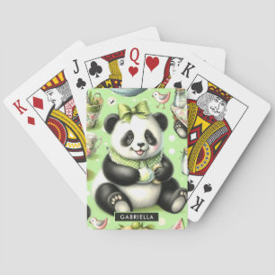 Jeu De Cartes Panda bébé mignonne vintage