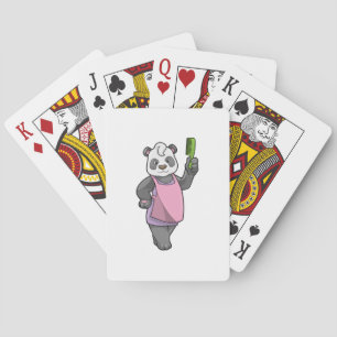 Jeu De Cartes Panda comme coiffeur avec peigne