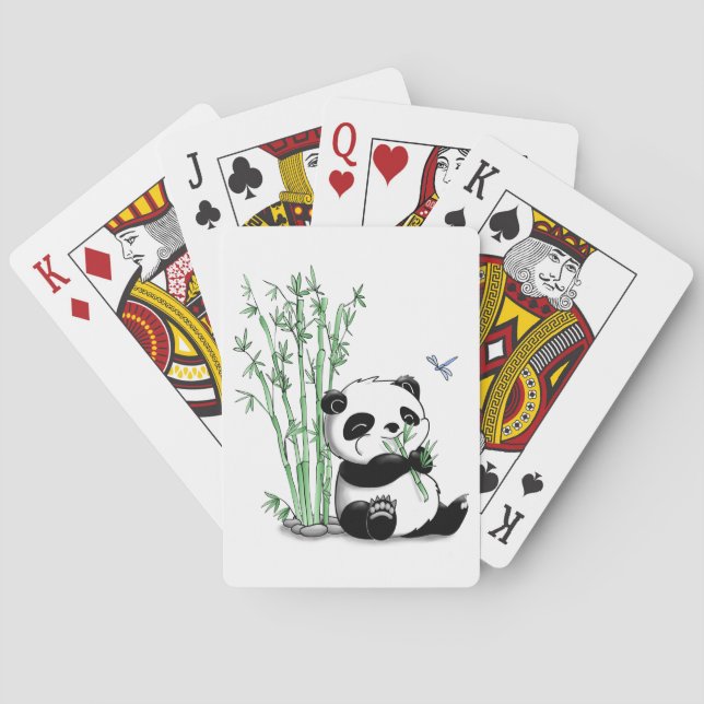 Jeu De Cartes Panda Eating Bamboo (dos)