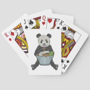 Jeu De Cartes Panda mangeant des nouilles de ramen