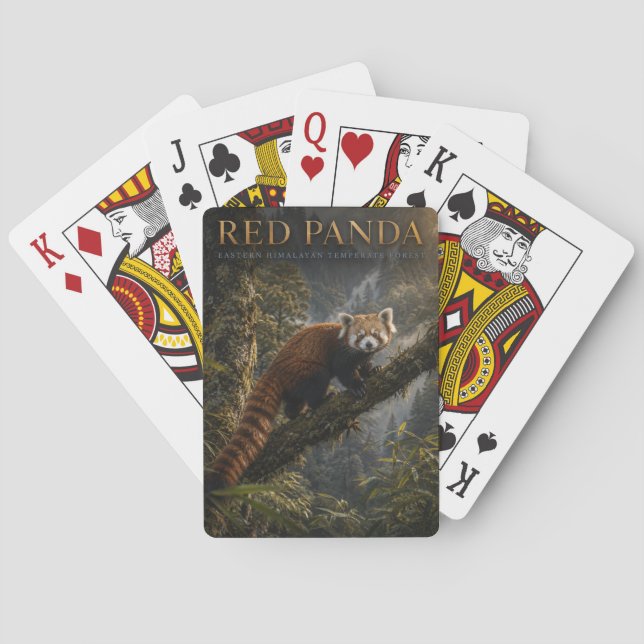Jeu De Cartes Panda roux Forêt himalayenne ANIMAUX (dos)