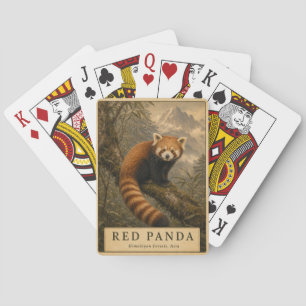 Jeu De Cartes Panda roux forêt himalayenne VINTAGE