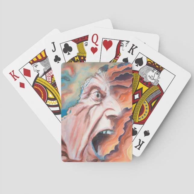 Jeu De Cartes Panic Waves peinture à l'huile (dos)