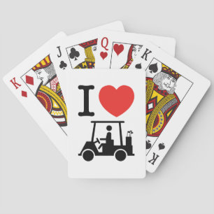 Jeu De Cartes Panier de golf I Heart (Love)