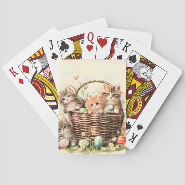 Jeu De Cartes Panier de Pâques de Chatte-Printemps (dos)
