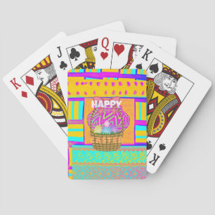 Jeu De Cartes Panier de Pâques et œufs d'art inspirés de l'Afriq