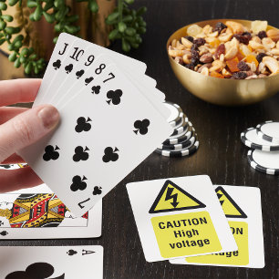 Jeu De Cartes Panneau d'avertissement haute tension
