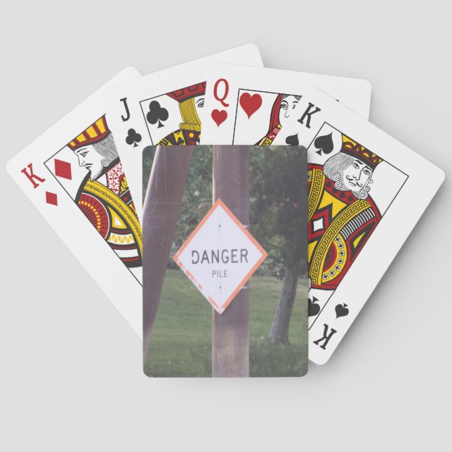 Jeu De Cartes Panneau de danger Lecture des cartes (dos)