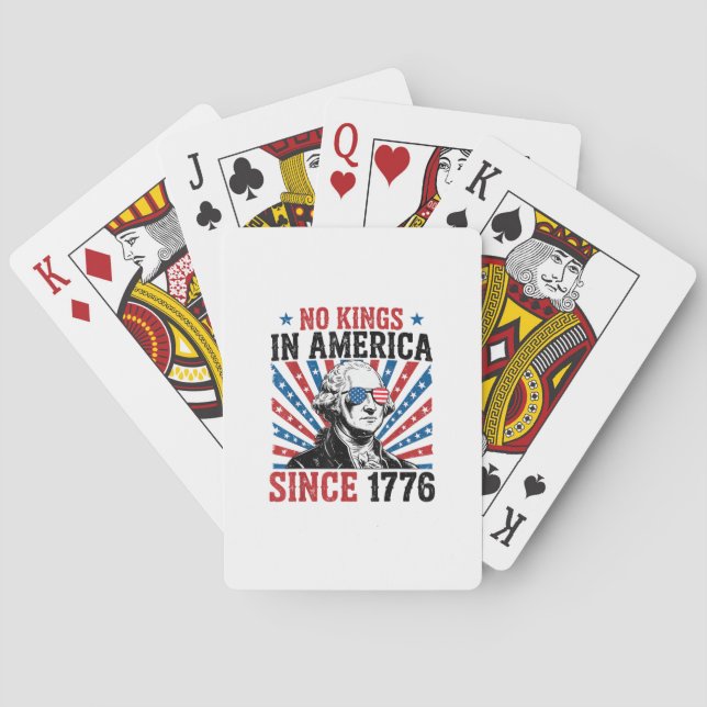 Jeu De Cartes Panneau de protestation de George Washington Pas d (dos)