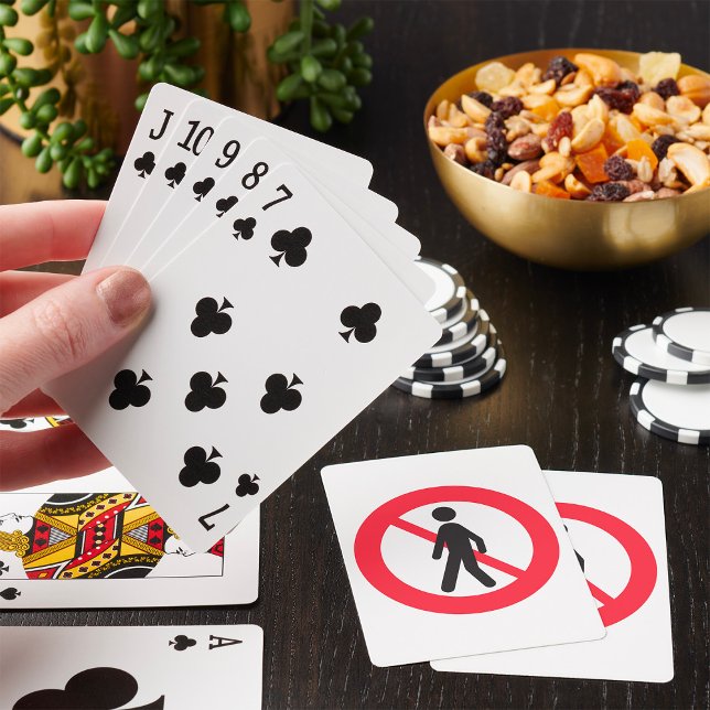 Jeu De Cartes Panneau de signalisation 'Interdit aux piétons' (Créateur téléchargé)
