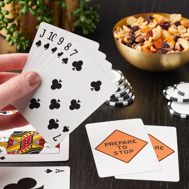 Jeu De Cartes Panneau de signalisation pour se préparer à s'arrê (Créateur téléchargé)