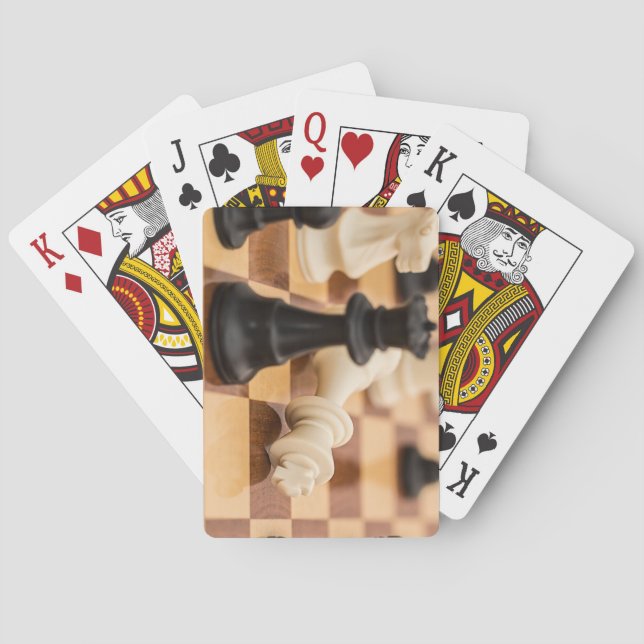Jeu De Cartes Panneau d'échecs très Cool avec pièces (dos)