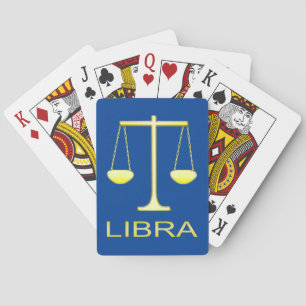 Jeu De Cartes Panneau étoile Balance dorée de Libra